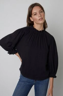 Velvet By Graham & Spencer TEAGAN PUFF SLEEVE TEE Womens