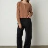 Velvet By Graham & Spencer BONNIE CROPPED HENLEY Womens