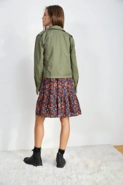Velvet By Graham & Spencer Womens DIXIE CROPPED ARMY JACKET