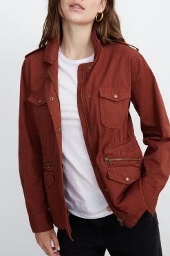 Velvet By Graham & Spencer RUBY LIGHT-WEIGHT ARMY JACKET