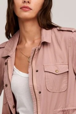 Velvet By Graham & Spencer RUBY LIGHT-WEIGHT ARMY JACKET Womens 53 Velvet By Graham & Spencer RUBY LIGHT-WEIGHT ARMY JACKET Womens