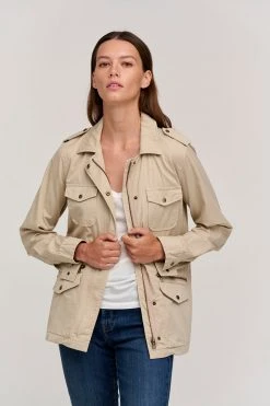 Velvet By Graham & Spencer RUBY LIGHT-WEIGHT ARMY JACKET Womens 40 Velvet By Graham & Spencer RUBY LIGHT-WEIGHT ARMY JACKET Womens