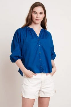 Velvet By Graham & Spencer EMBERLY BUTTON-UP BLOUSE Womens