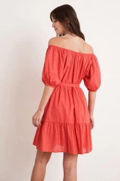 Velvet By Graham & Spencer Womens RENELLE PUFF SLEEVE DRESS