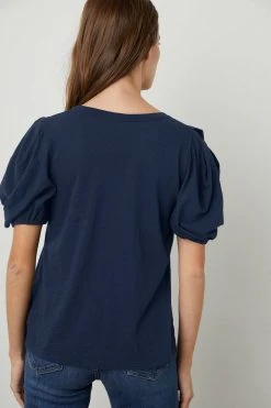 Velvet By Graham & Spencer Womens KIERA PUFF SLEEVE TEE