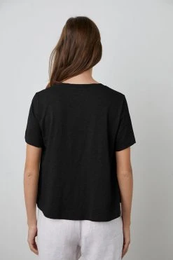 Velvet By Graham & Spencer LULA COTTON SLUB SWING TEE Womens