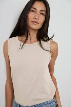 Velvet By Graham & Spencer Womens TAURUS COTTON SLUB TANK