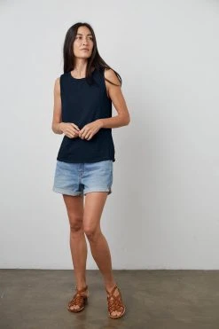Velvet By Graham & Spencer TAURUS COTTON SLUB TANK