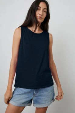 Velvet By Graham & Spencer TAURUS COTTON SLUB TANK