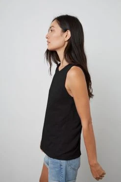 Velvet By Graham & Spencer TAURUS COTTON SLUB TANK