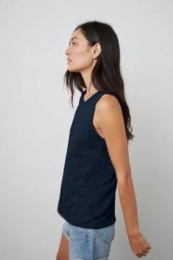 Velvet By Graham & Spencer TAURUS COTTON SLUB TANK