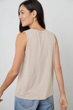 Velvet By Graham & Spencer Womens TAURUS COTTON SLUB TANK