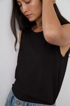 Velvet By Graham & Spencer TAURUS COTTON SLUB TANK