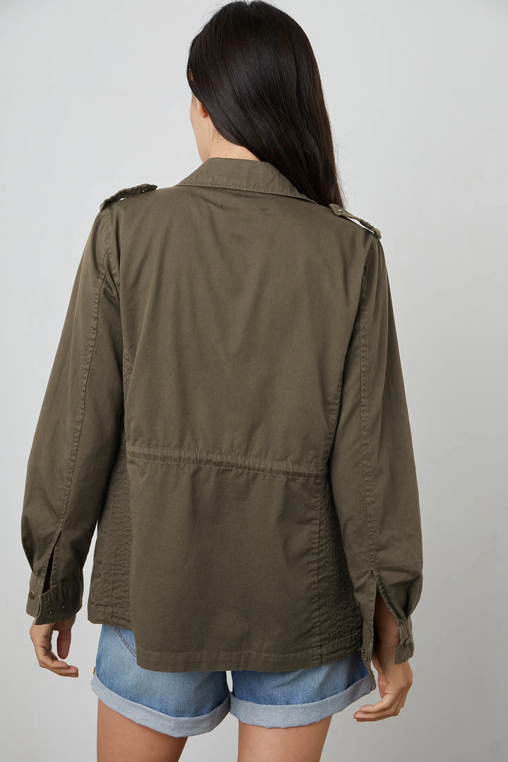Velvet By Graham & Spencer RUBY LIGHT-WEIGHT ARMY JACKET Womens 25 Velvet By Graham & Spencer RUBY LIGHT-WEIGHT ARMY JACKET Womens