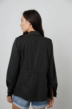 Velvet By Graham & Spencer RUBY LIGHT-WEIGHT ARMY JACKET Womens 63 Velvet By Graham & Spencer RUBY LIGHT-WEIGHT ARMY JACKET Womens