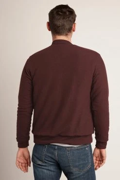 Velvet By Graham & Spencer Mens CABE COZY JERSEY BOMBER JACKET