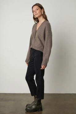 Velvet By Graham & Spencer FRIDA BUTTON FRONT CARDIGAN