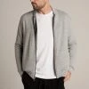 Velvet By Graham & Spencer CABE COZY JERSEY BOMBER JACKET Mens