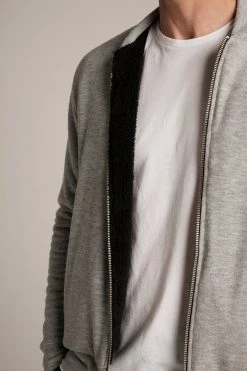 Velvet By Graham & Spencer CABE COZY JERSEY BOMBER JACKET Mens