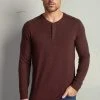 Velvet By Graham & Spencer FAUST MARLED COZY JERSEY HENLEY Mens