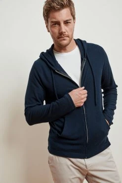 Velvet By Graham & Spencer LOUDON COZY HEATHER JERSEY ZIP HOODIE