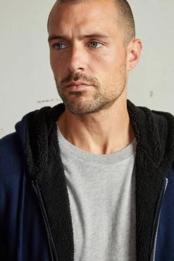 Velvet By Graham & Spencer Mens SALVADORE SHERPA LINED HOODIE