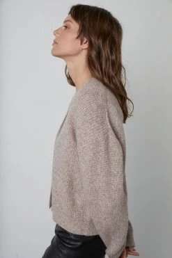 Velvet By Graham & Spencer MAGGIE BUTTON FRONT CARDIGAN Womens