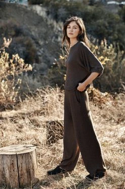 Velvet By Graham & Spencer TYLER WIDE LEG LOUNGE PANT Womens