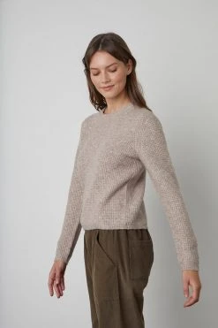 Velvet By Graham & Spencer NADIE HONEYCOMB SWEATER
