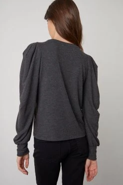 Velvet By Graham & Spencer Womens BIANCA PUFF SLEEVE TOP