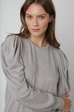 Velvet By Graham & Spencer Womens BIANCA PUFF SLEEVE TOP