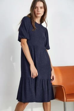 Velvet By Graham & Spencer Womens BRIE PUFF SLEEVE DRESS