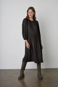 Velvet By Graham & Spencer SCARLET PUFF SLEEVE DRESS 14 Velvet By Graham & Spencer SCARLET PUFF SLEEVE DRESS