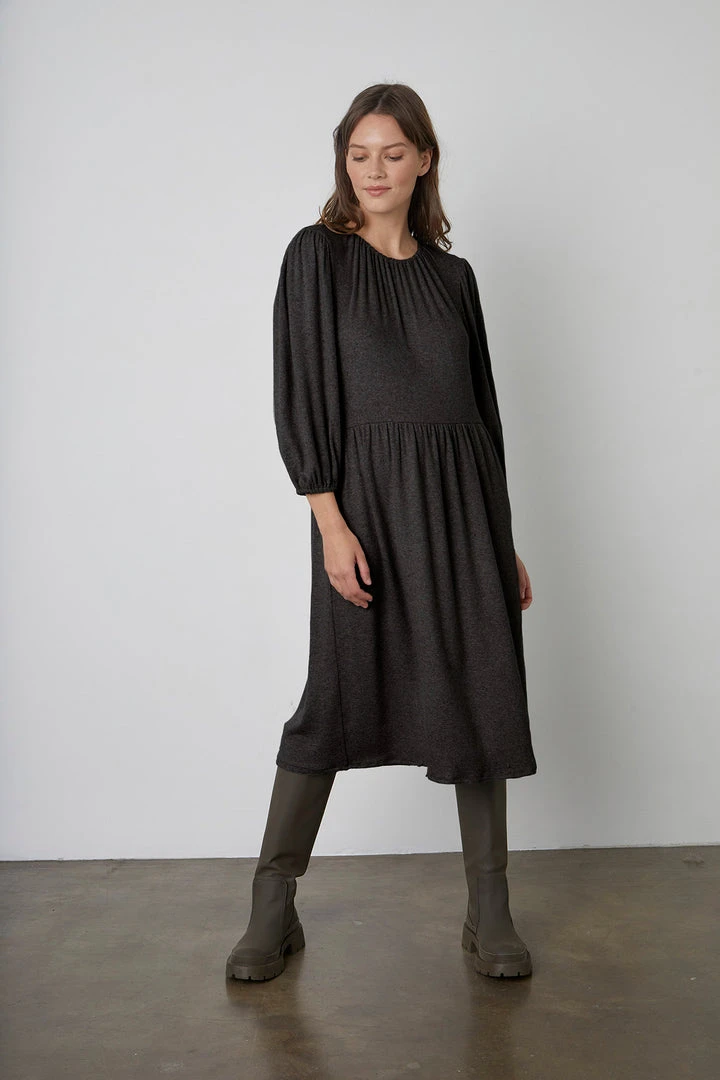 Velvet By Graham & Spencer SCARLET PUFF SLEEVE DRESS 7 Velvet By Graham & Spencer SCARLET PUFF SLEEVE DRESS