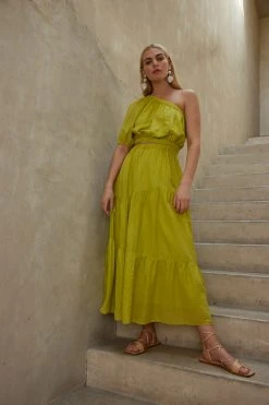 Velvet By Graham & Spencer CRISTA ONE SHOULDER MAXI DRESS Womens