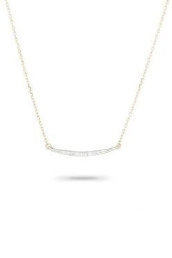 Velvet By Graham & Spencer SMALL PAVÉ CURVE NECKLACE By ADINA REYTER Jewelry