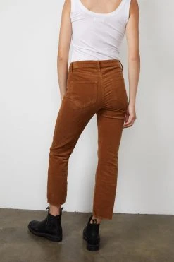 Velvet By Graham & Spencer CANDACE CORDUROY HIGH RISE CROP JEAN Womens