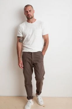 Velvet By Graham & Spencer DAVY DISTRESSED SLUB TEE