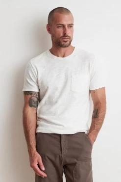 Velvet By Graham & Spencer DAVY DISTRESSED SLUB TEE