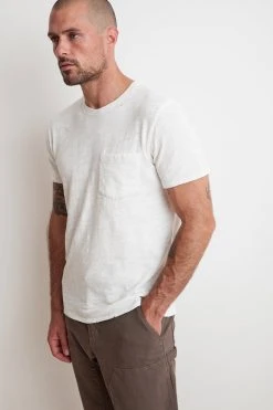Velvet By Graham & Spencer DAVY DISTRESSED SLUB TEE