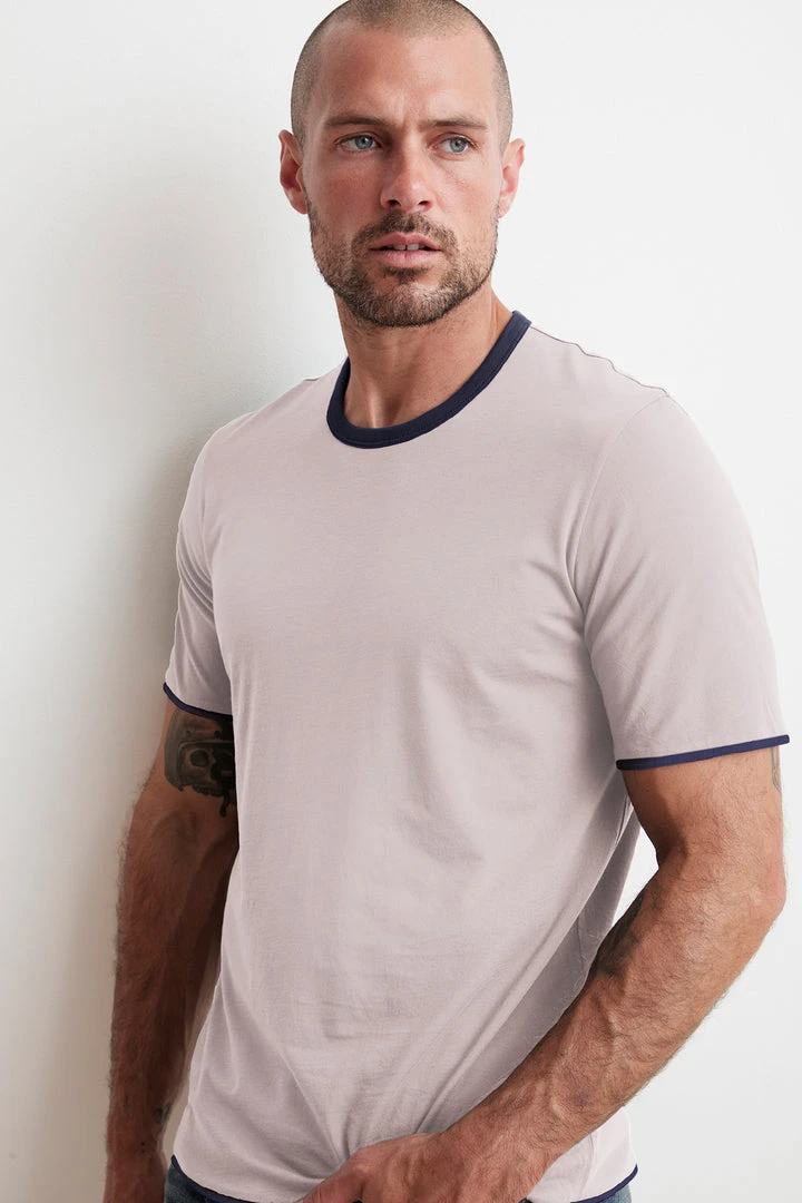 Velvet By Graham & Spencer ELIJAH REVERSIBLE DOUBLE LAYER TEE Mens 2 Velvet By Graham & Spencer ELIJAH REVERSIBLE DOUBLE LAYER TEE Mens