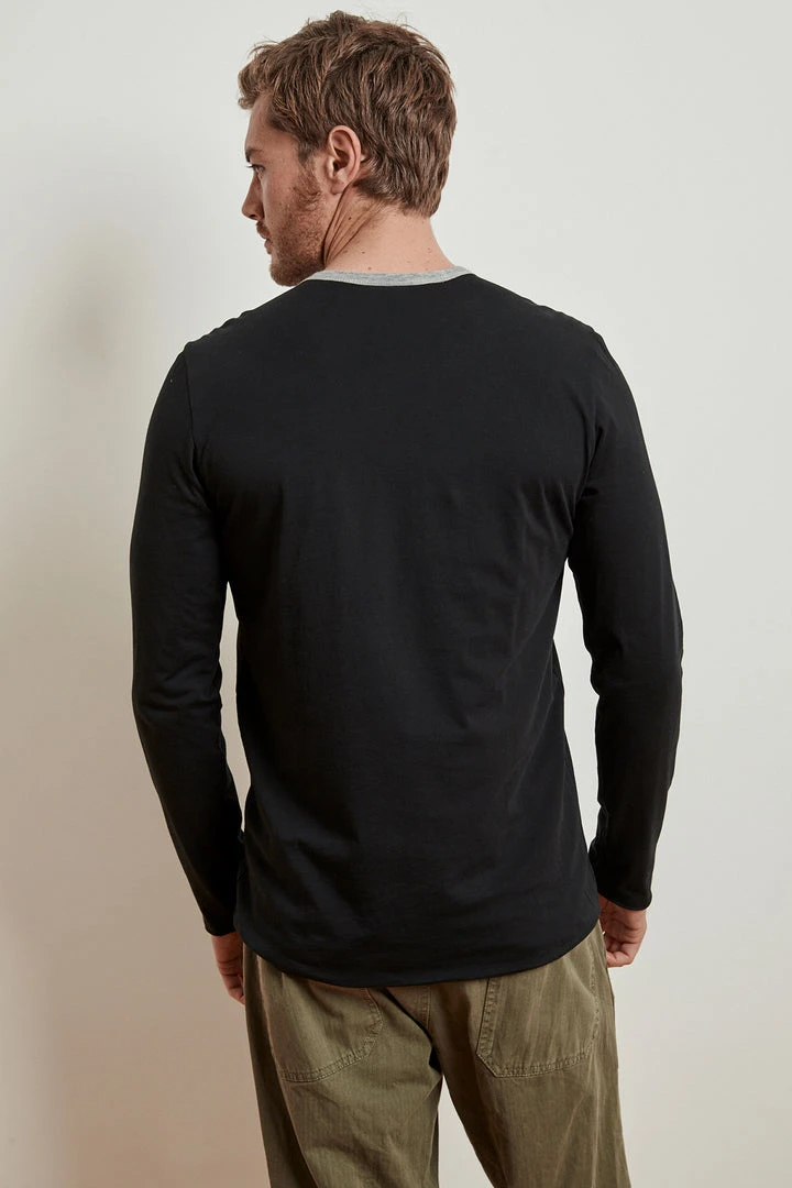 Velvet By Graham & Spencer Mens STEPHEN REVERSIBLE COTTON LONG SLEEVE TEE 8 Velvet By Graham & Spencer Mens STEPHEN REVERSIBLE COTTON LONG SLEEVE TEE