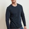 Velvet By Graham & Spencer Mens STEPHEN REVERSIBLE COTTON LONG SLEEVE TEE
