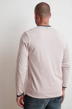 Velvet By Graham & Spencer STEPHEN REVERSIBLE COTTON LONG SLEEVE TEE