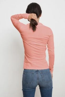 Velvet By Graham & Spencer Womens MERI WRAP FRONT FITTED TOP