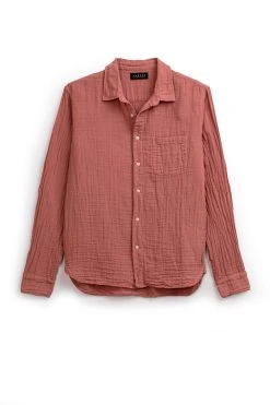 Velvet By Graham & Spencer Mens ELTON COTTON WOVEN BUTTON-UP SHIRT