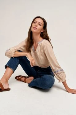 Velvet By Graham & Spencer SANDRA BOHO BLOUSE Womens