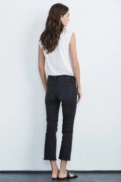 Velvet By Graham & Spencer TWIGGY HIGH RISE CROP JEAN