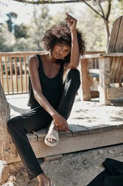 Velvet By Graham & Spencer CELYN COTTON SLUB JUMPSUIT Womens