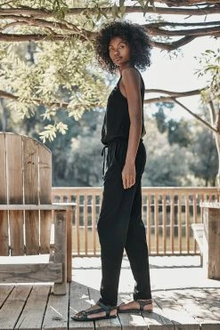 Velvet By Graham & Spencer CELYN COTTON SLUB JUMPSUIT Womens